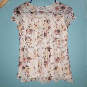 Floral kids tee shirt